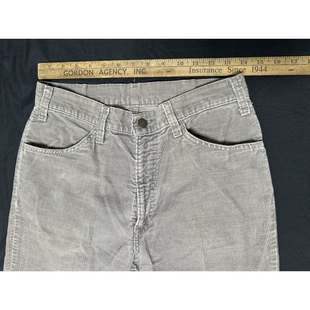 Levi's 519 Corduroy Bell Bottoms Grey 30x32  70's San‎ Francisco Counter Culture